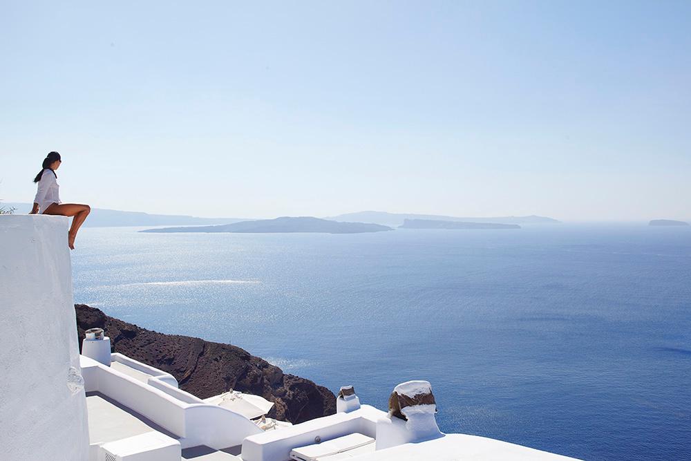 Katikies Santorini Cascading Whitewashed Terraces in Oia