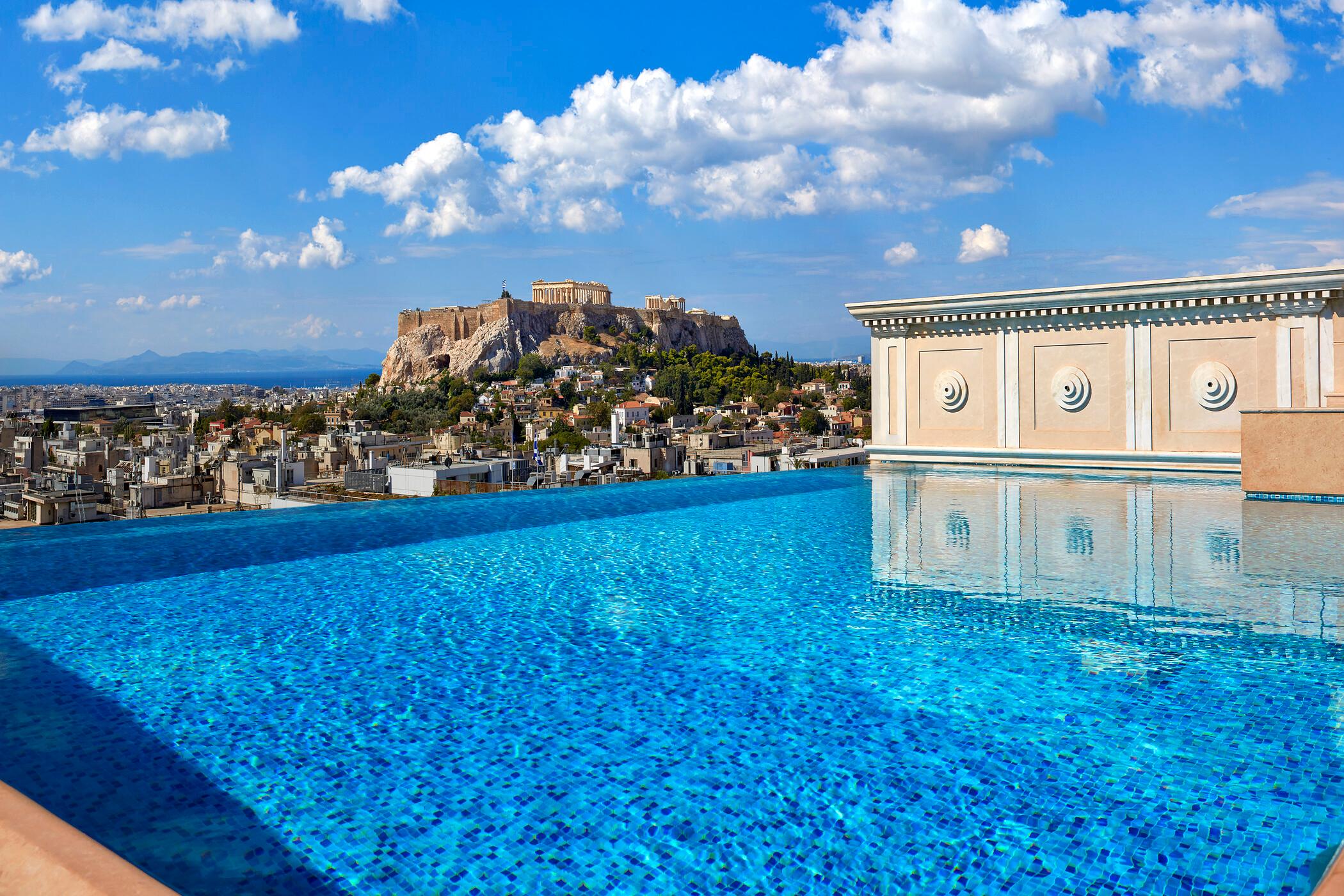 Penthouse Suite with Private Rooftop Pool at King George Athens