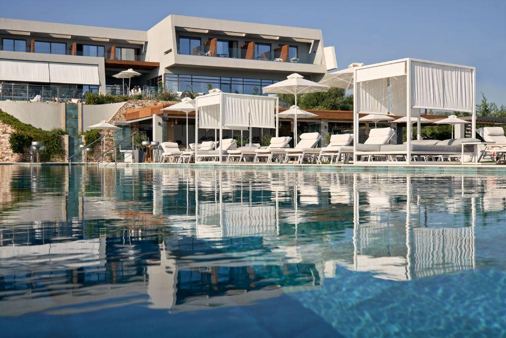 Lesante Blu Exclusive Beach Resort Seafront Architecture in Tragaki Zakynthos
