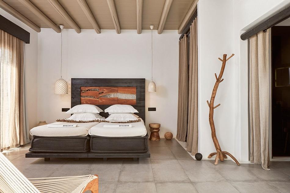 Heavenly Retreat Sea View Room with Contemporary Hand-Cut Stone and Furnished Balcony