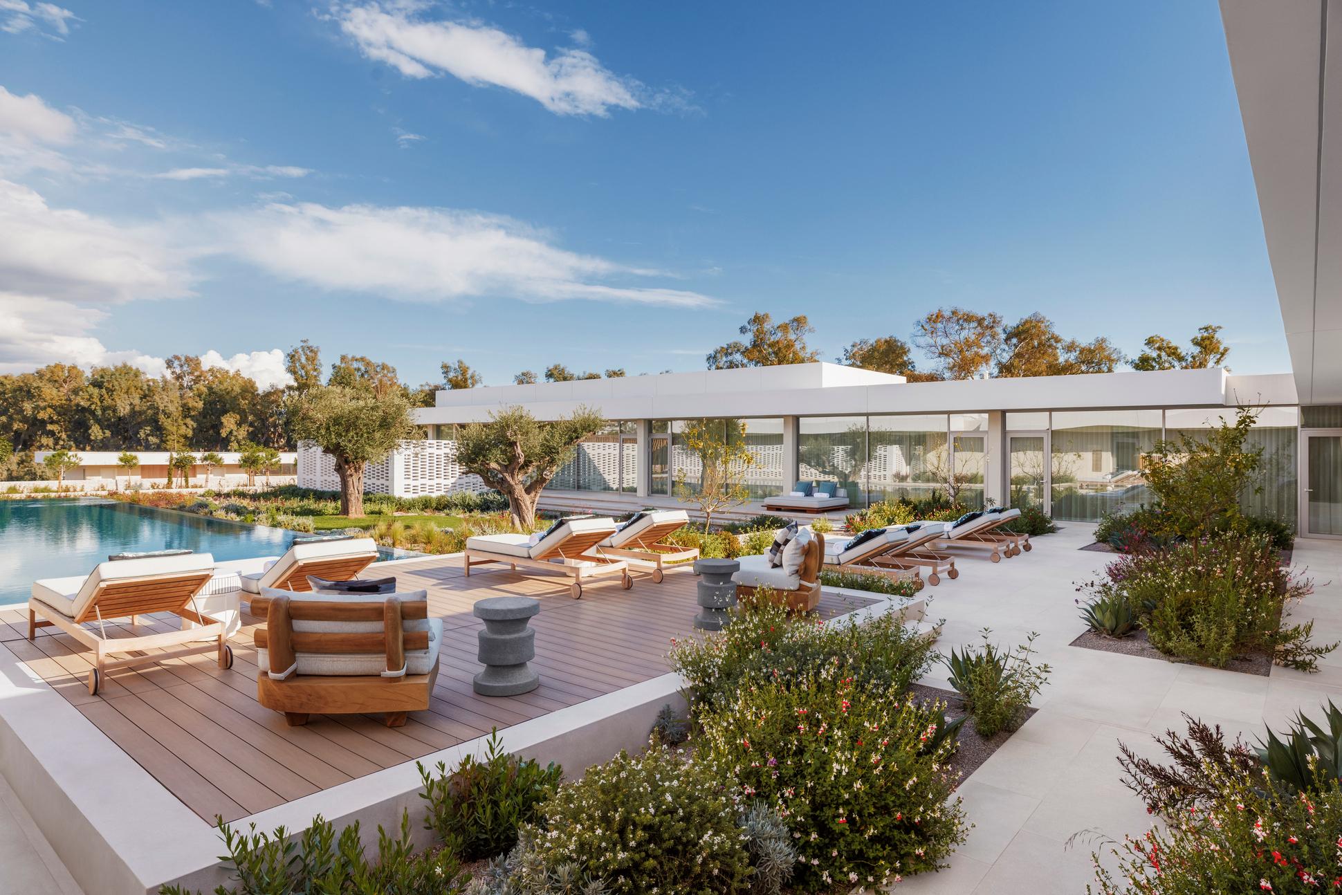 Guerlain Spa Indoor-Outdoor Hydrotherapy Pool and Wellness Sanctuary