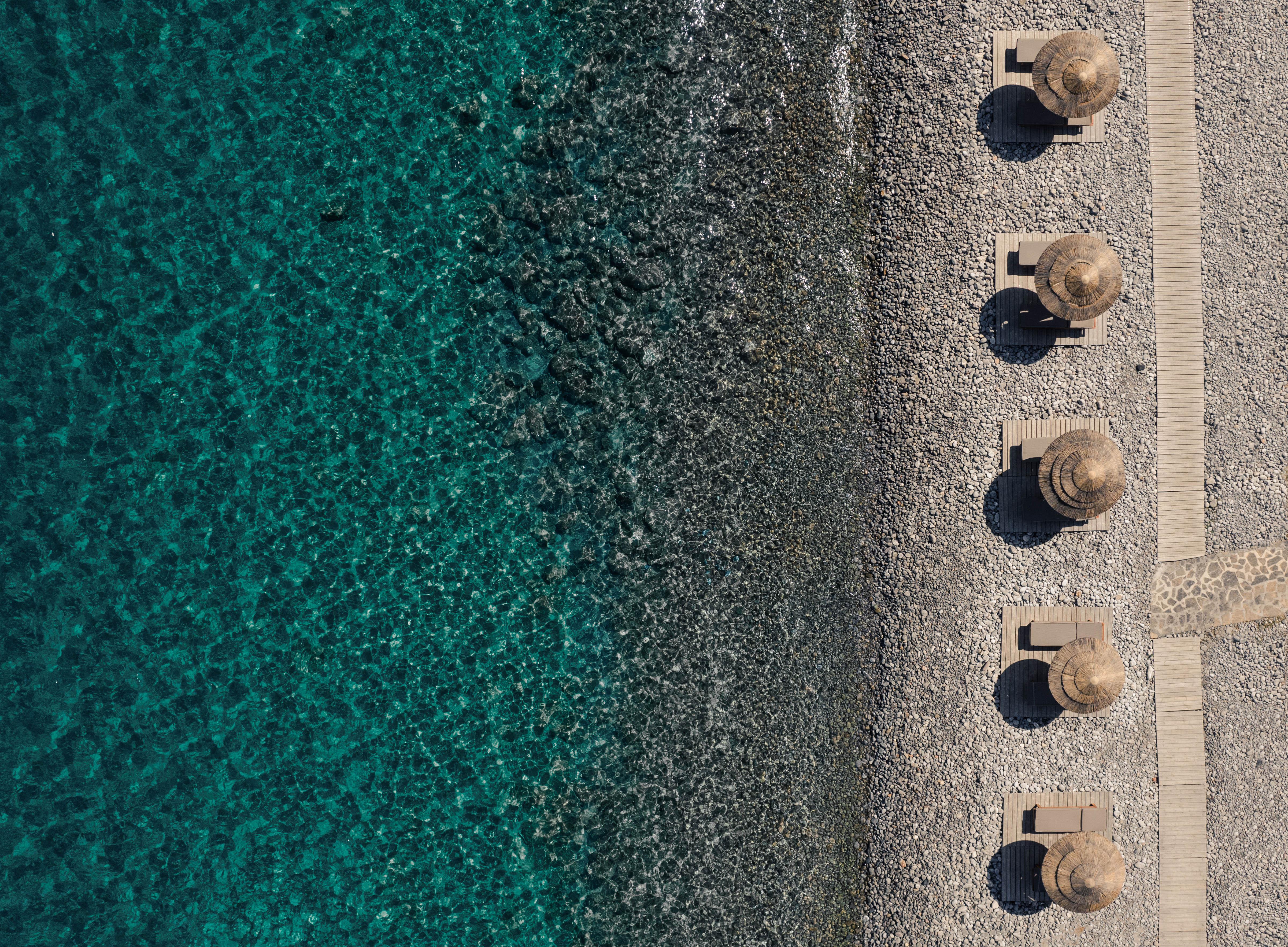 Phaea Blue Private Beach Facing Spinalonga Island Fortress