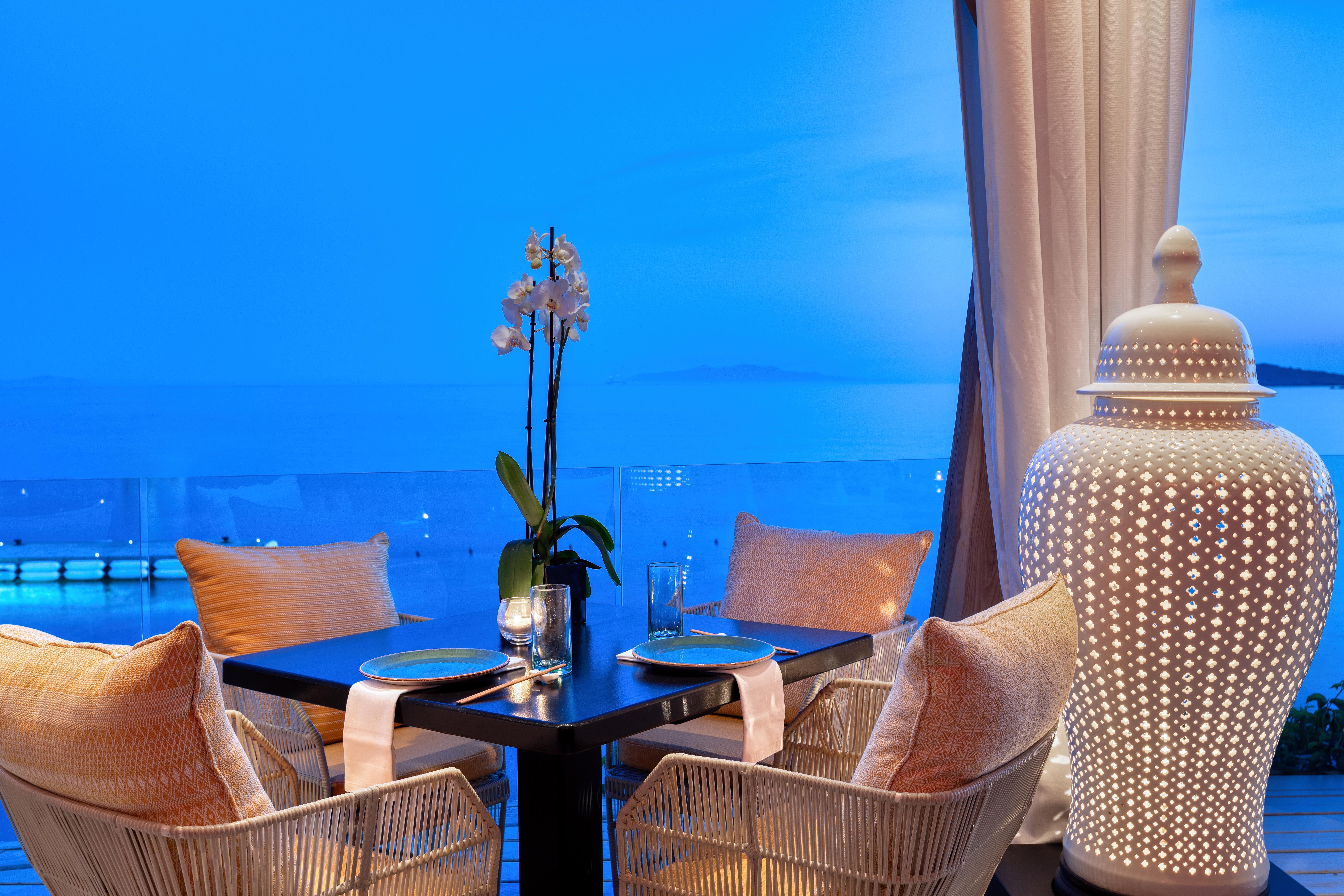 Buddha-Bar Beach Mykonos Twilight Dining and Iconic Sunset Lounge Atmosphere