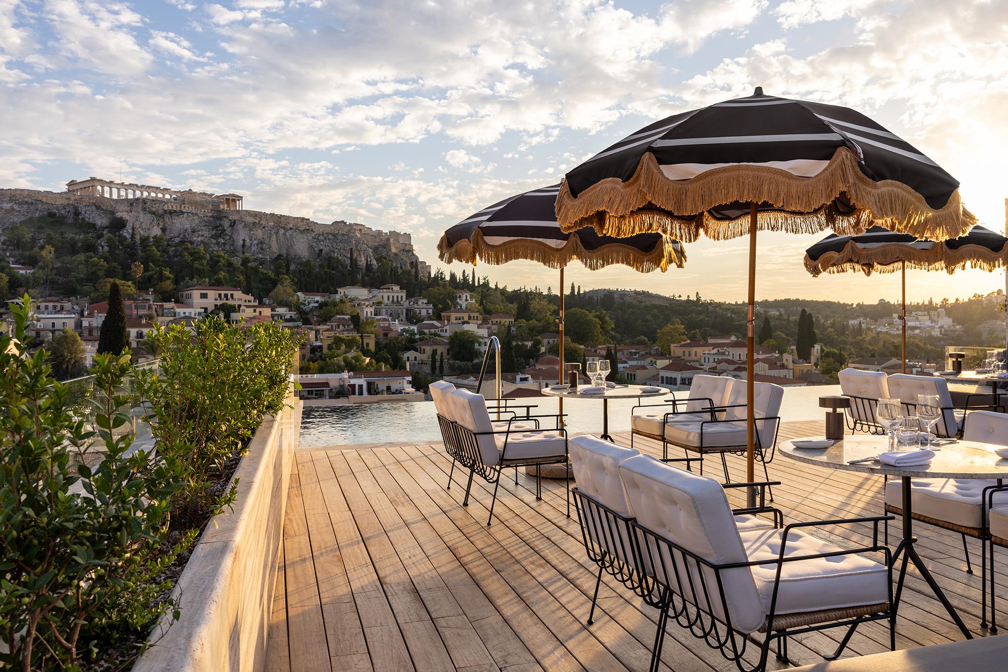 Dolli's Rooftop Restaurant Fine Mediterranean Dining with Front-Row Acropolis Panorama