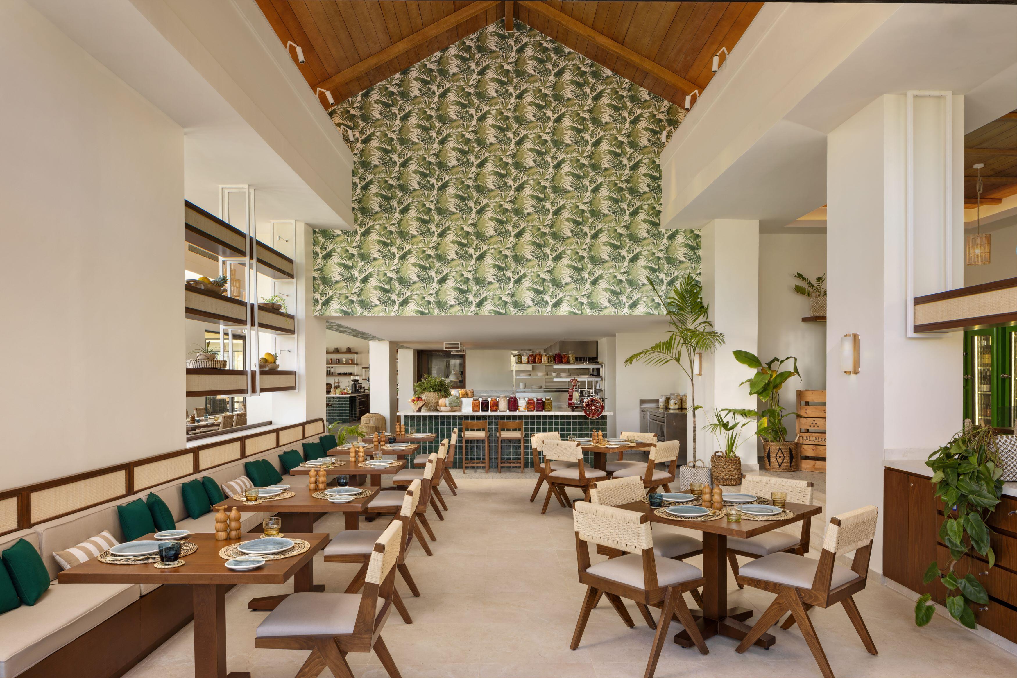 Callaloo farm-to-table restaurant terrace