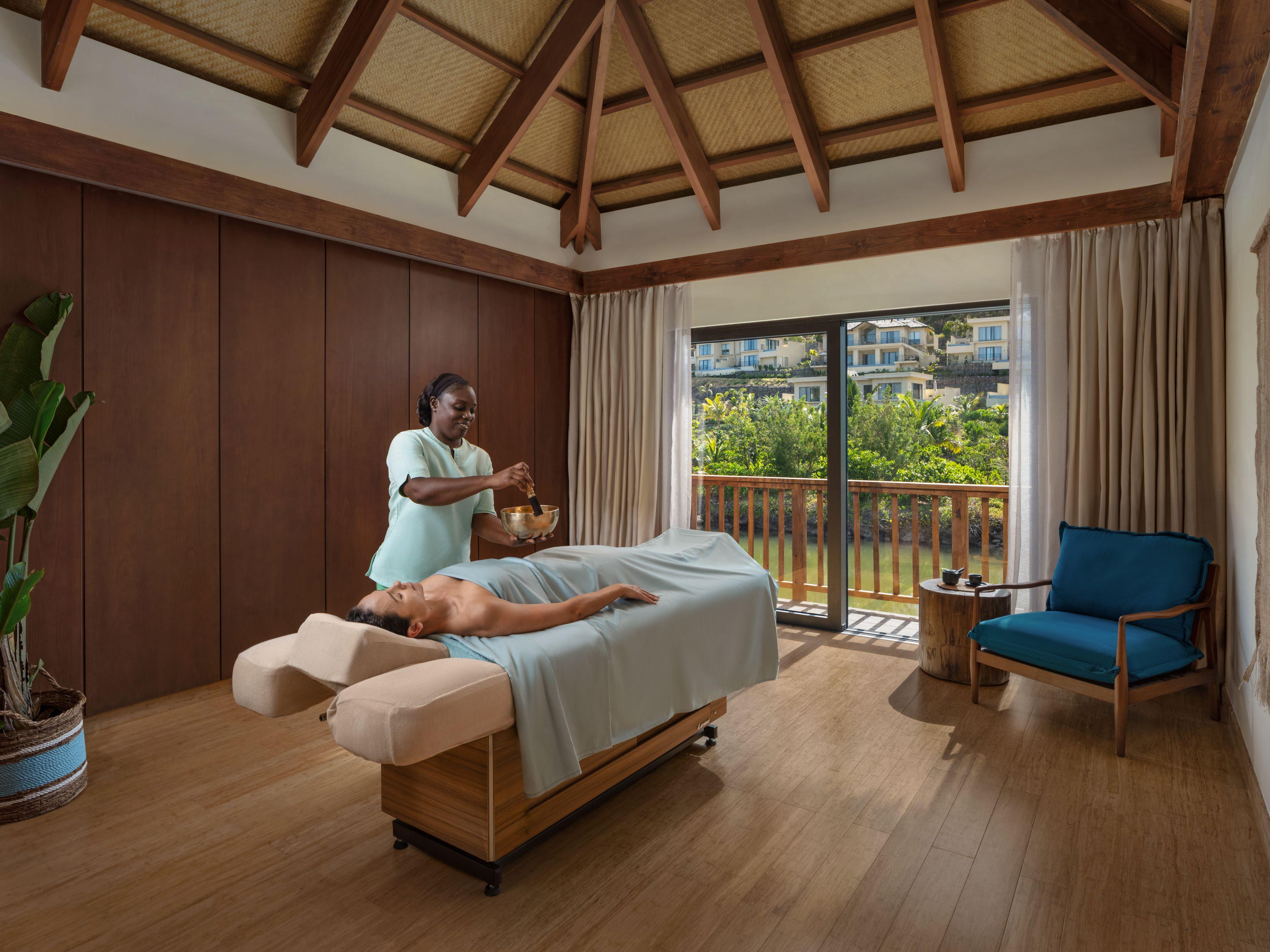 Six Senses Spa biophilic treatment room