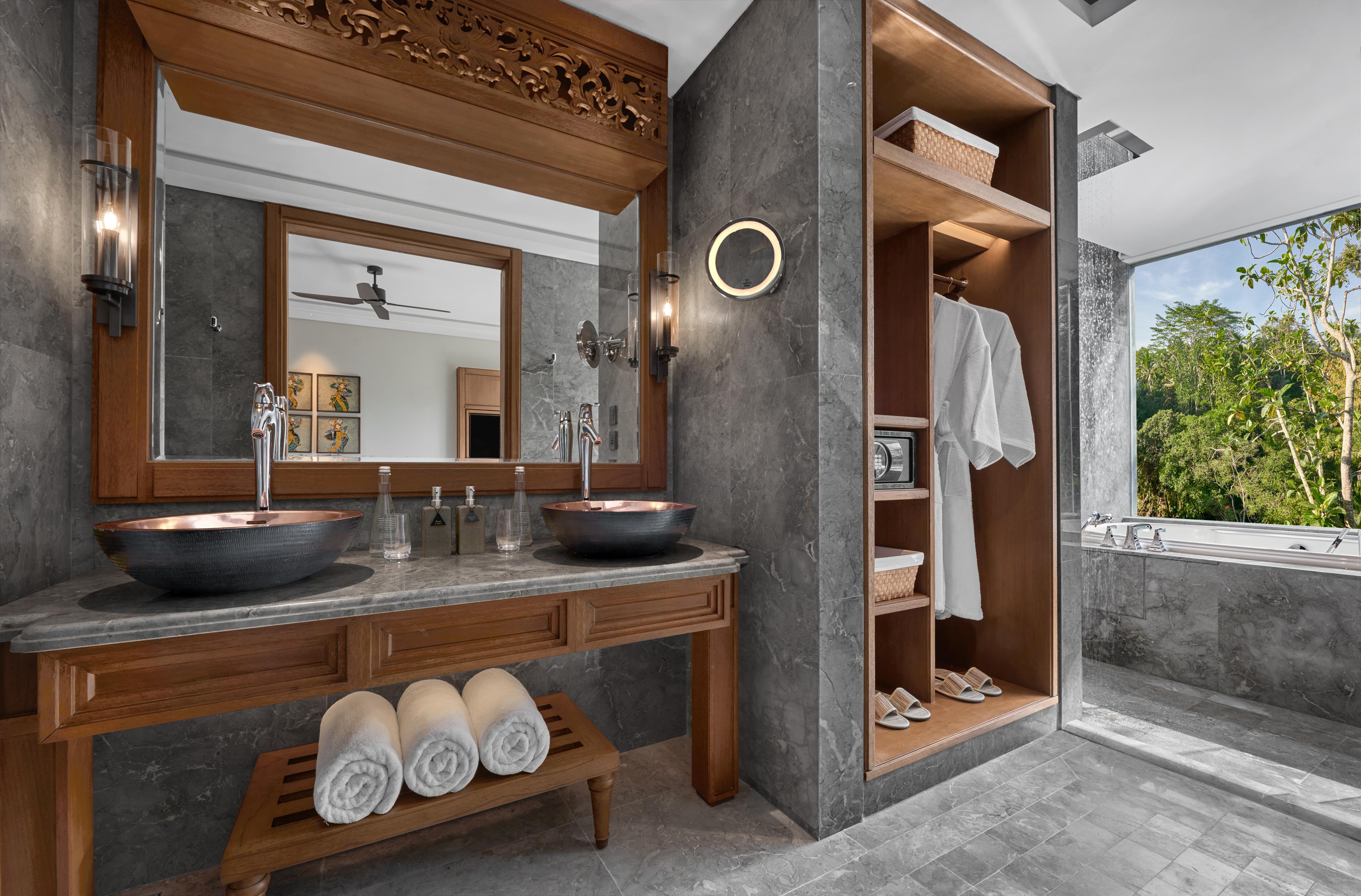 Forest View Bathroom & Soaking Tub