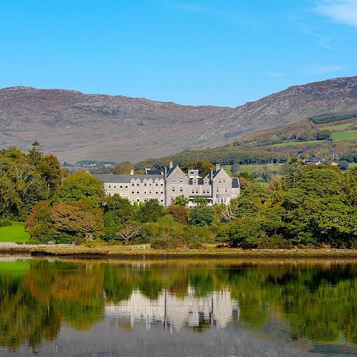 Park Hotel Kenmare 1897 Victorian Façade and Reflection over Kenmare Bay