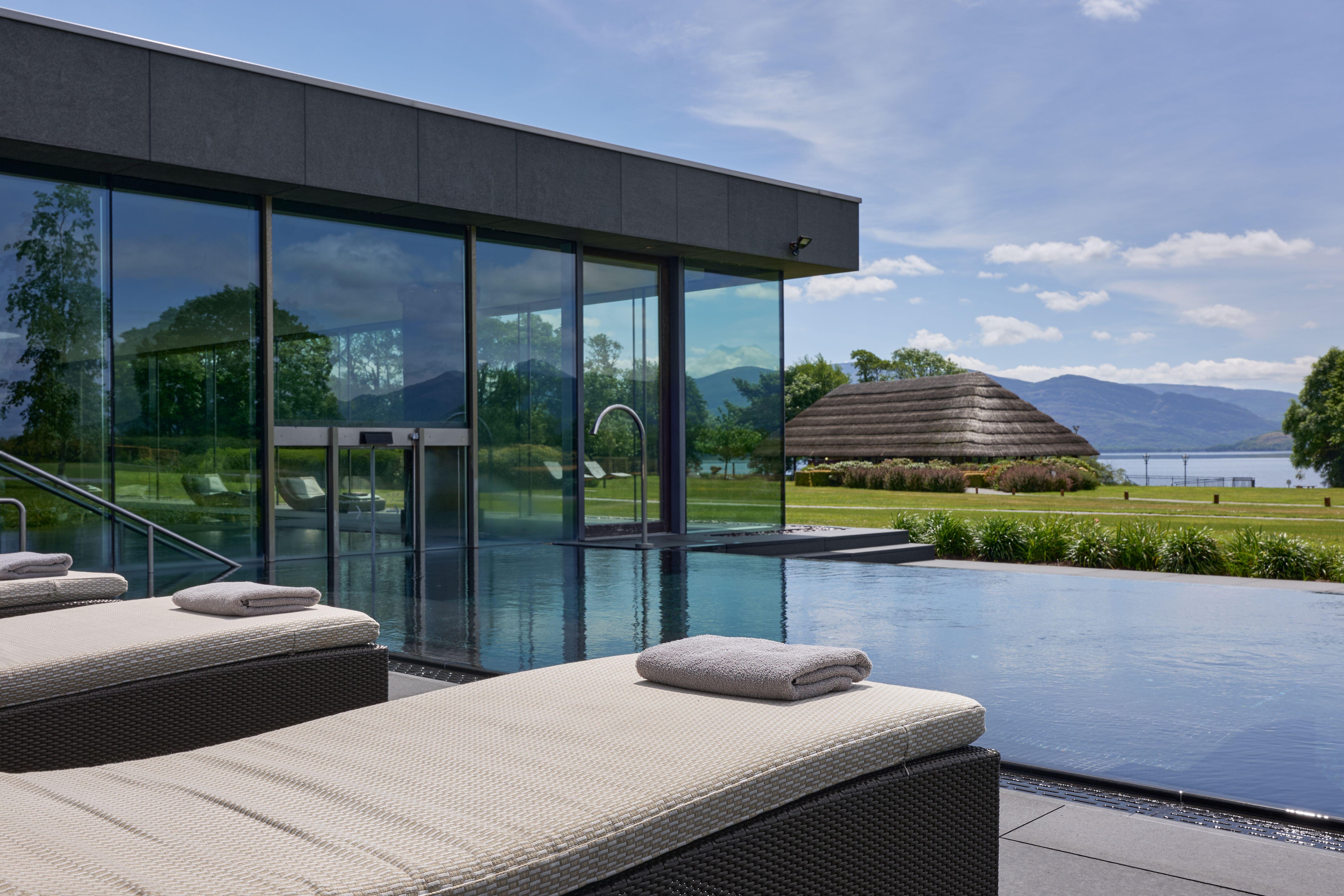 ESPA at The Europe Heated Outdoor Vitality Hydrotherapy Pool Overlooking the Lake