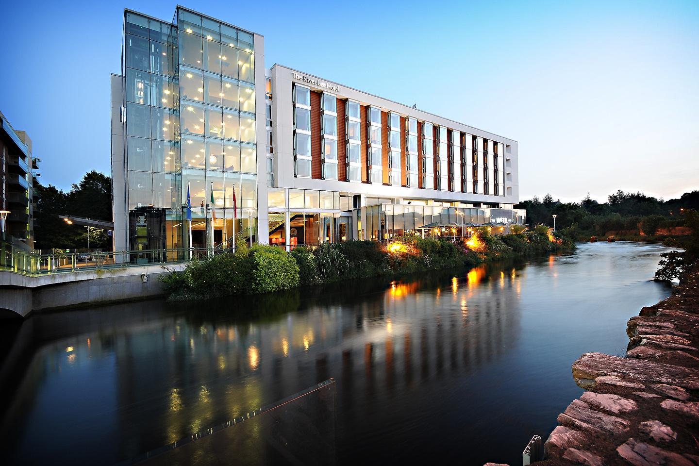 The River Lee Modern Waterfront Hotel Exterior on the Picturesque River Bend in Cork