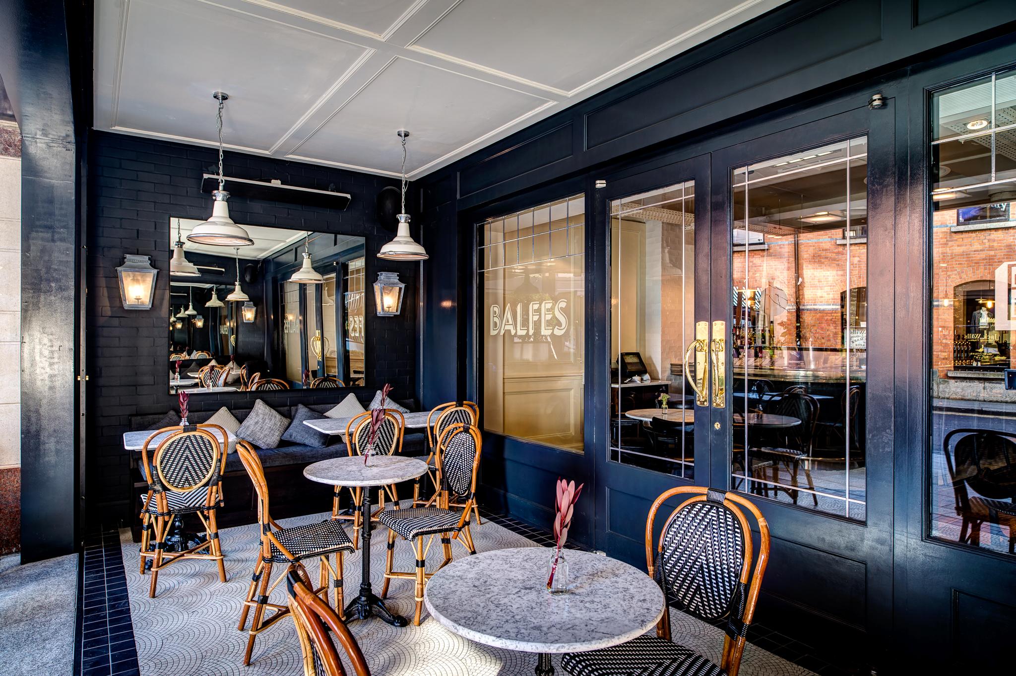 Balfes Bar & Brasserie Vibrant Heated Outdoor Terrace on Balfe Street