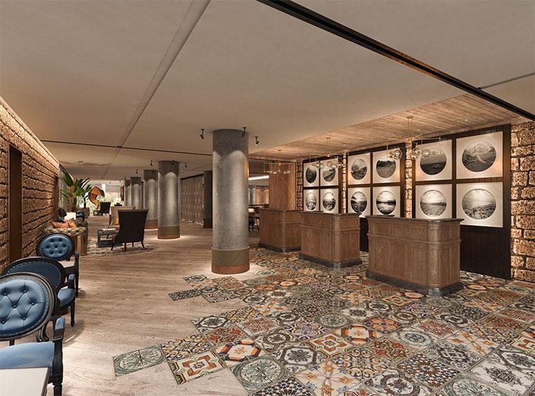 Refined Rustic Elegance in Mitzpe Hayamim Grand Reception Lobby