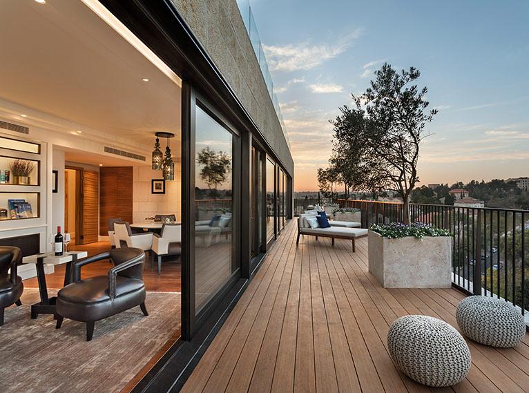 Palatial Presidential Suite Salon with Private Balcony & Concierge