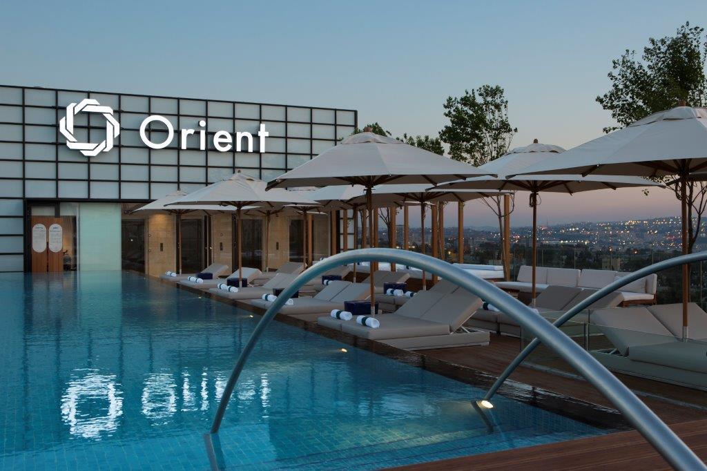 Rooftop Infinity Swimming Pool Overlooking Old City Jerusalem Walls