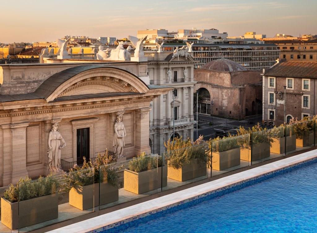 Panoramic Rooftop Swimming Pool Overlooking Rome