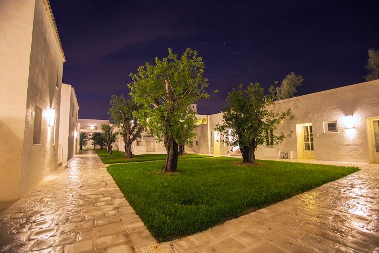 Authentic 17th-Century Whitewashed Stone Courtyard