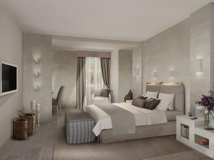 Salento Suite Master Bedroom with Vaulted Ceilings