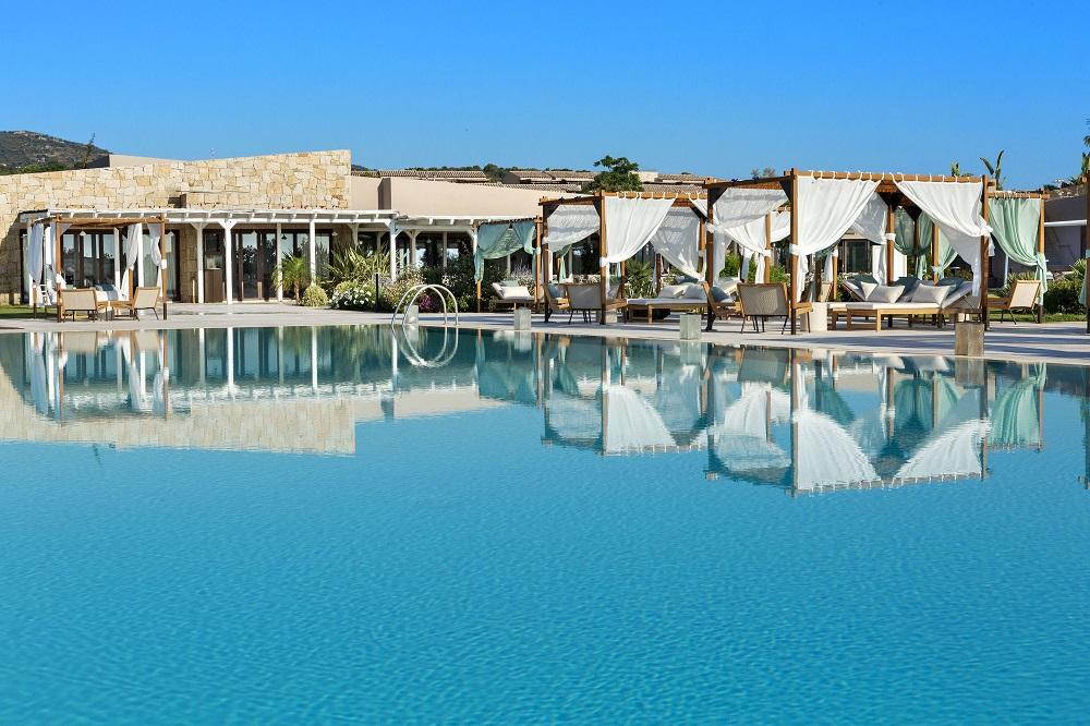 Baglioni Resort Sardinia Swimming Pool with Panoramic Tavolara Views