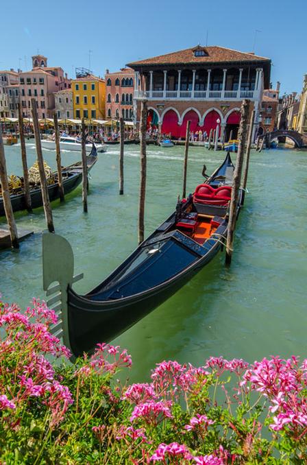 Grand Canal Suite with Arched Gothic Windows
