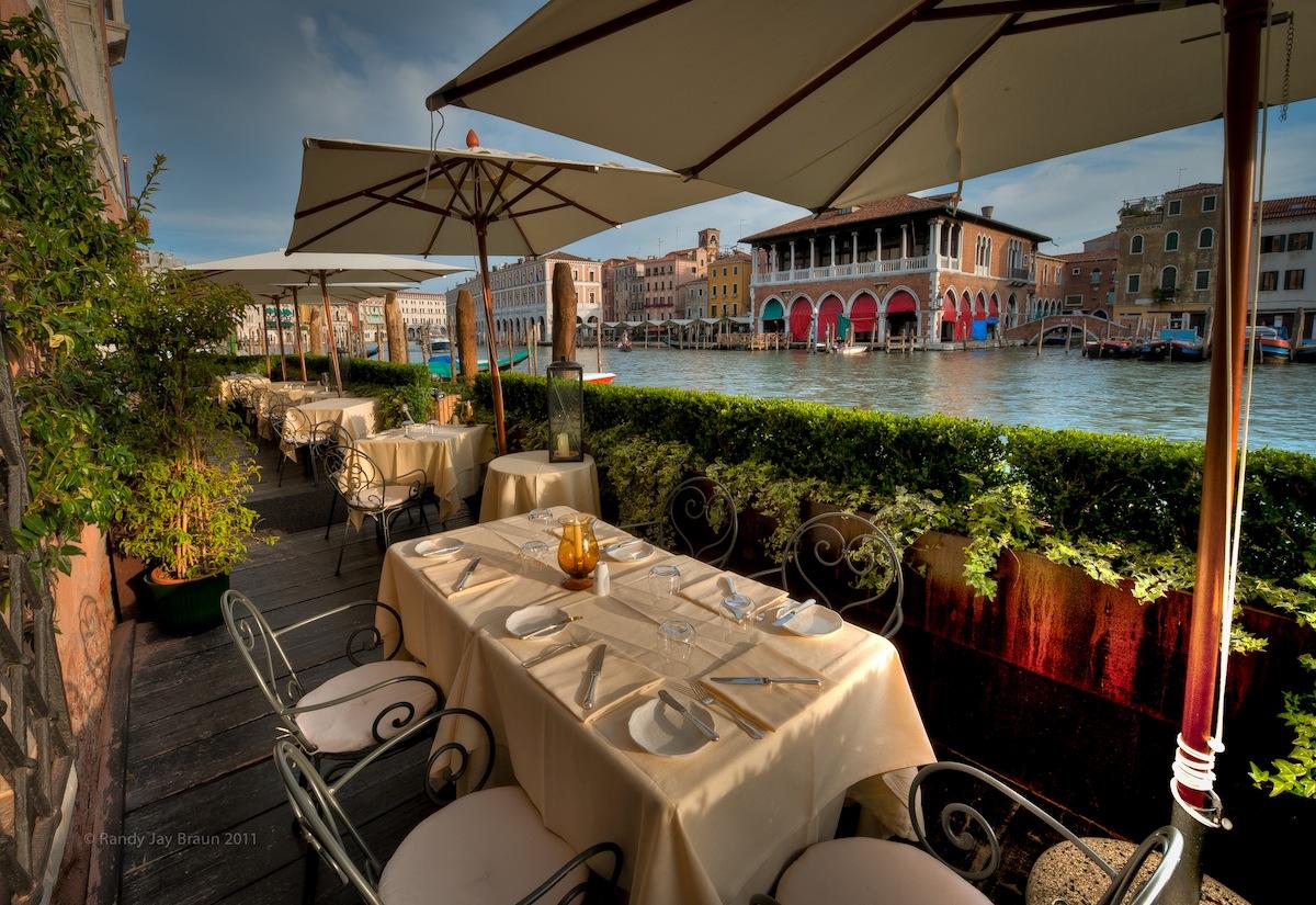 L'Alcova Restaurant Waterfront Terrace Venice