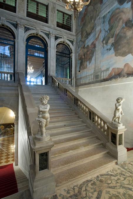 Andrea Tirali Monumental Marble Staircase