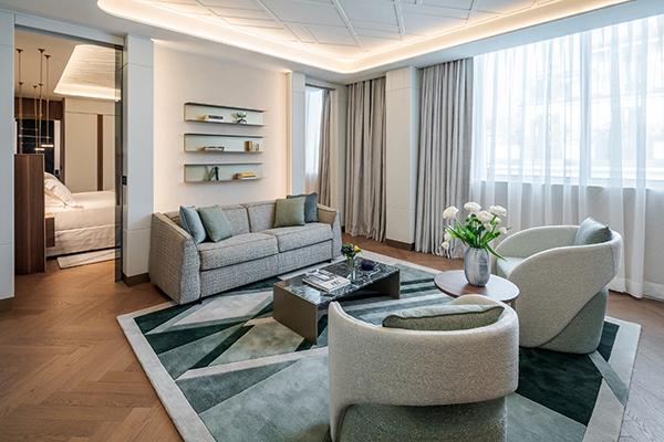 Brera Presidential Suite with bespoke mid-century design