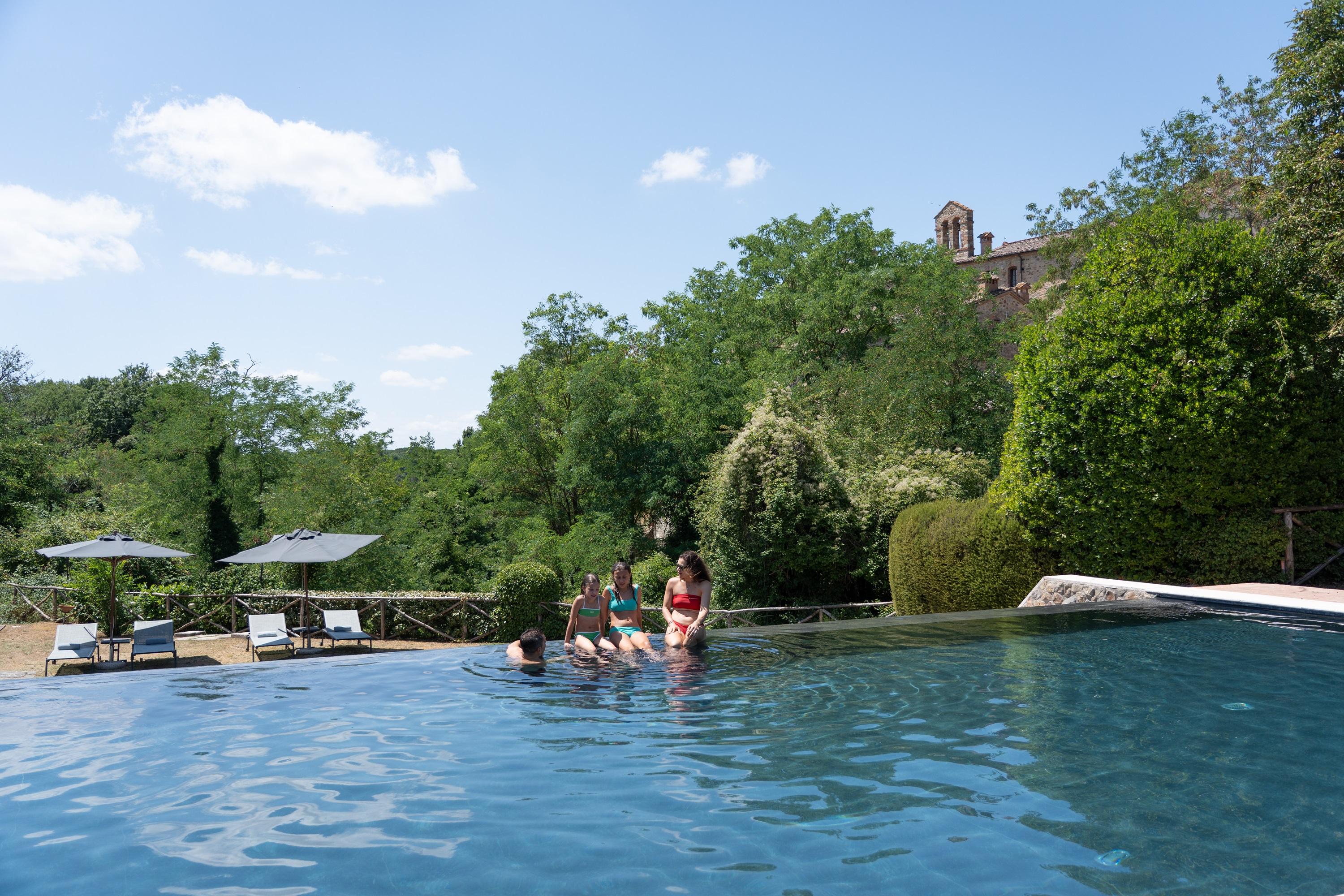 Castel Monastero Outdoor Pools and Countryside