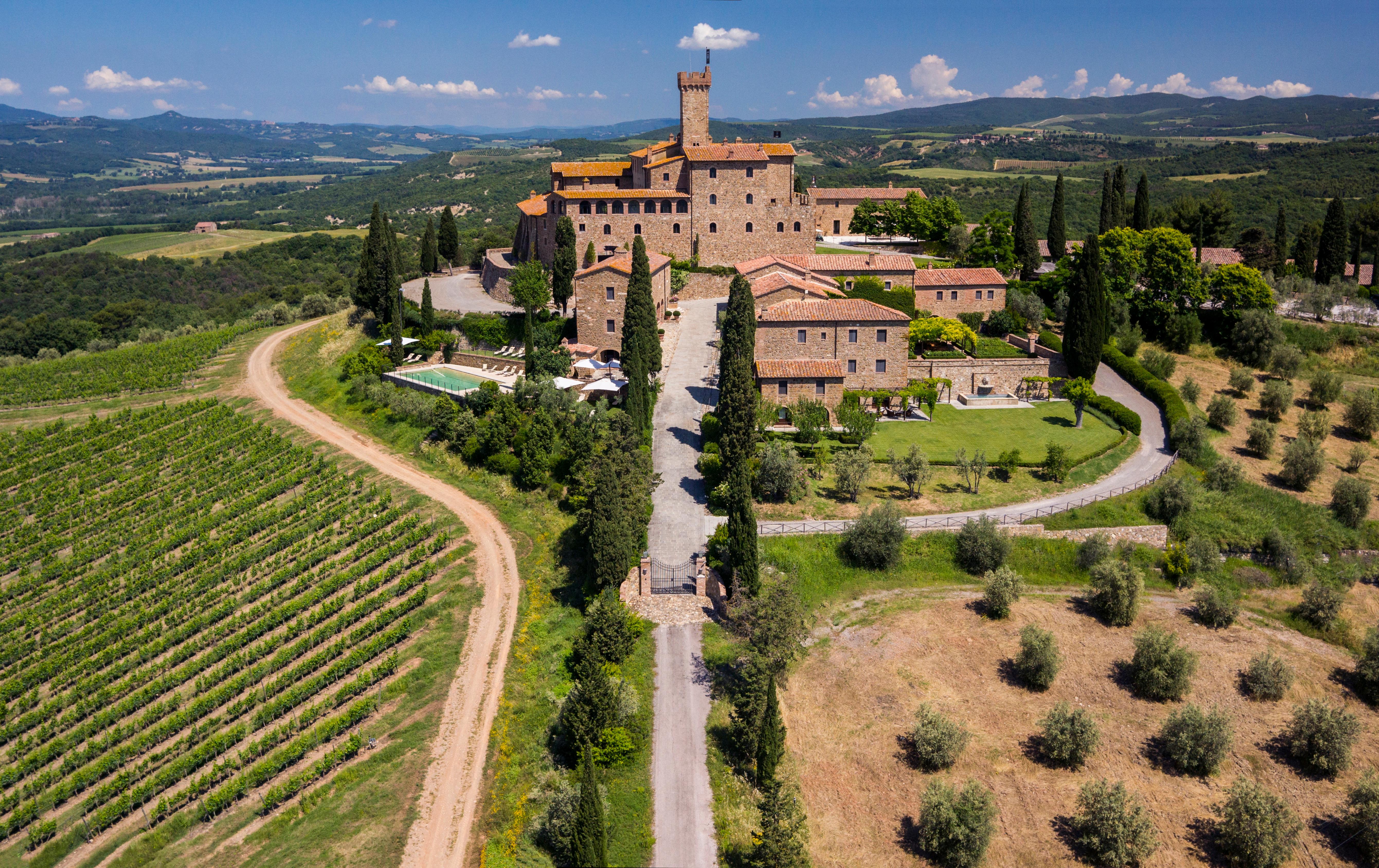 Castello Banfi Il Borgo Aerial View Montalcino