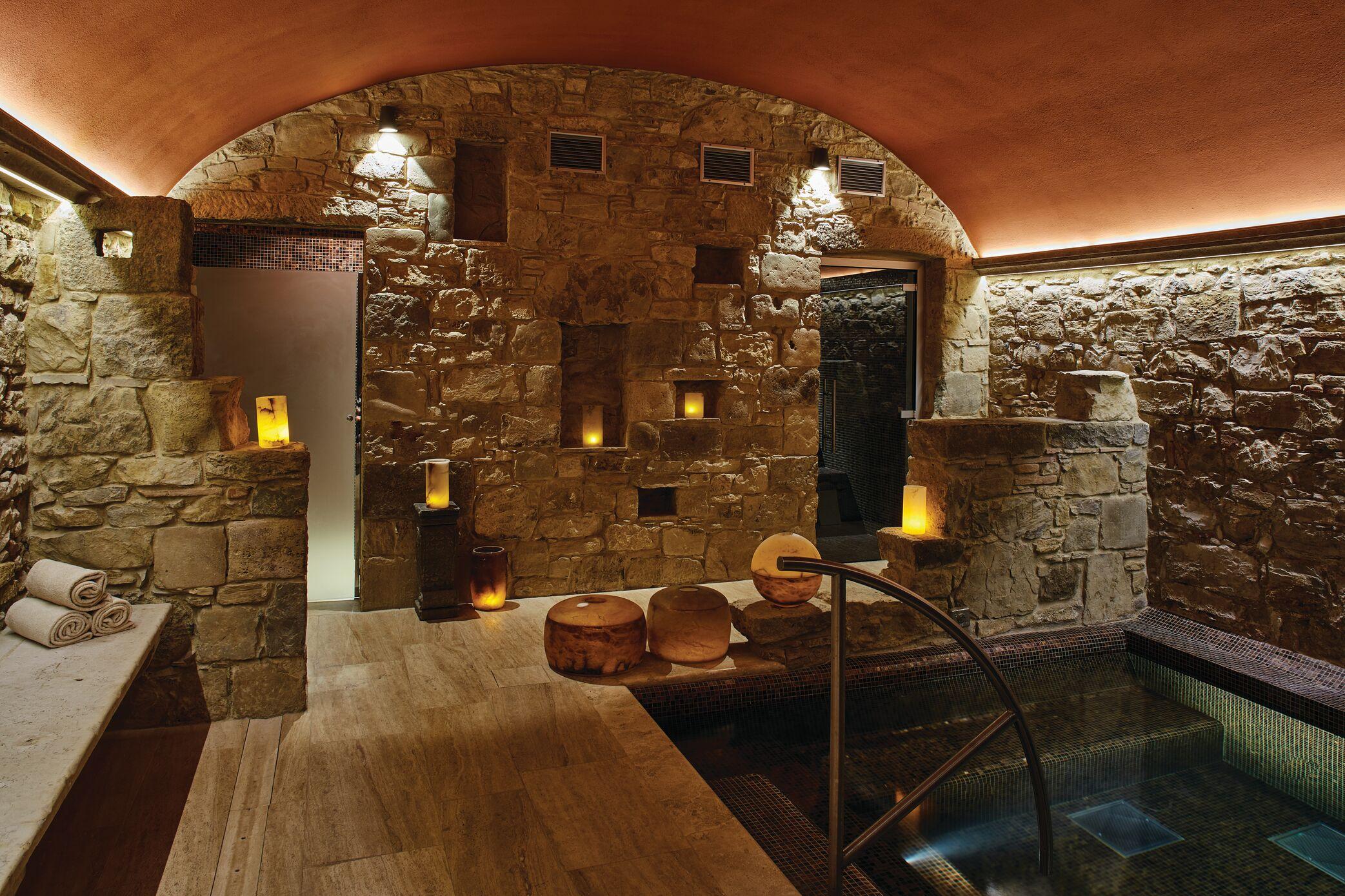 Essere Spa treatment sanctuary in vaulted historic wine cellar