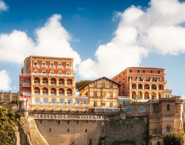 Grand Hotel Excelsior Vittoria Historic 1834 Facade and Citrus Groves
