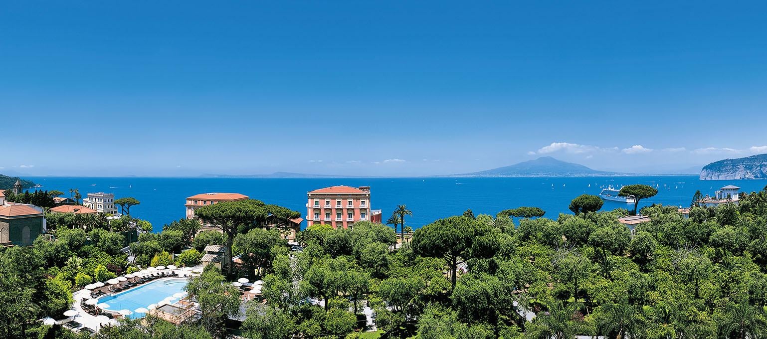 Grand Hotel Excelsior Vittoria Clifftop Panorama Over Bay of Naples