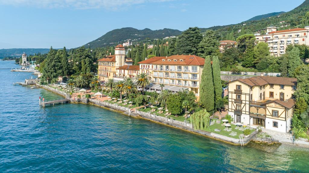 Lake Garda Waterfront Aerial View