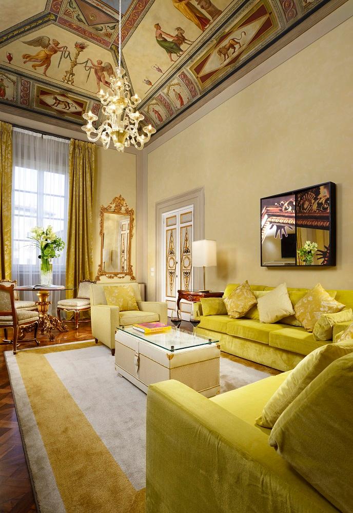 Restored 19th-Century Frescoed Suite 104