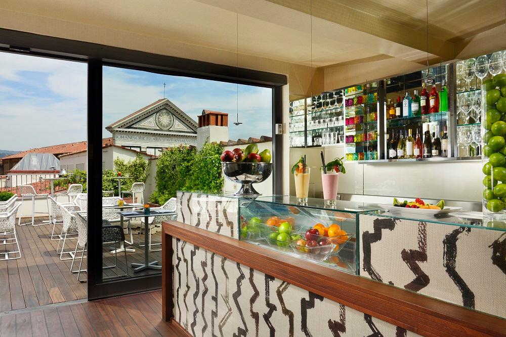 Rooftop Bar Sunset Lounge with Florence Skyline Vistas