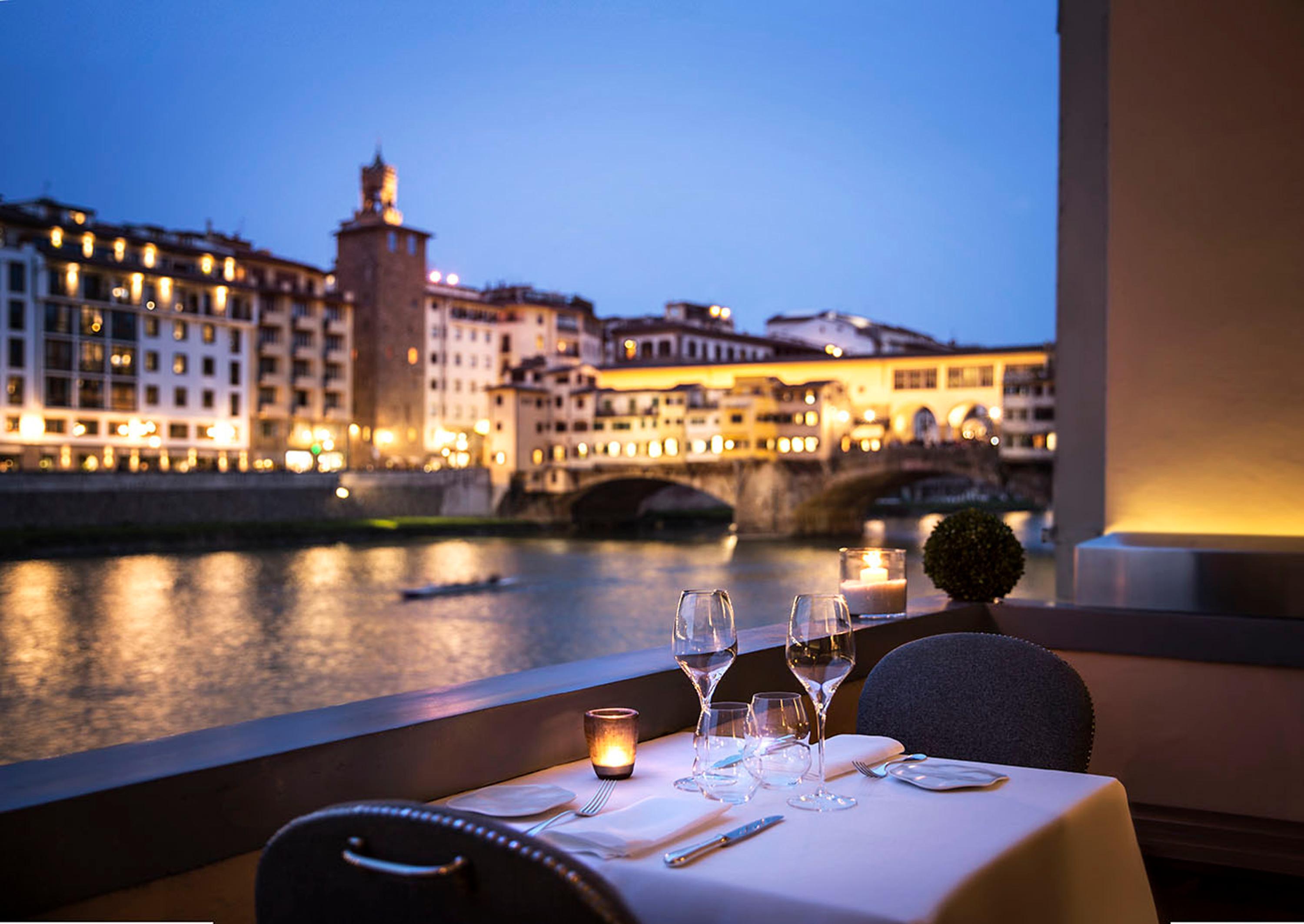 1-Michelin-starred Borgo San Jacopo dining room