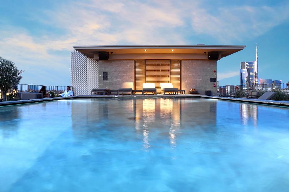 The VIU Terrace rooftop sky bar beside the pool