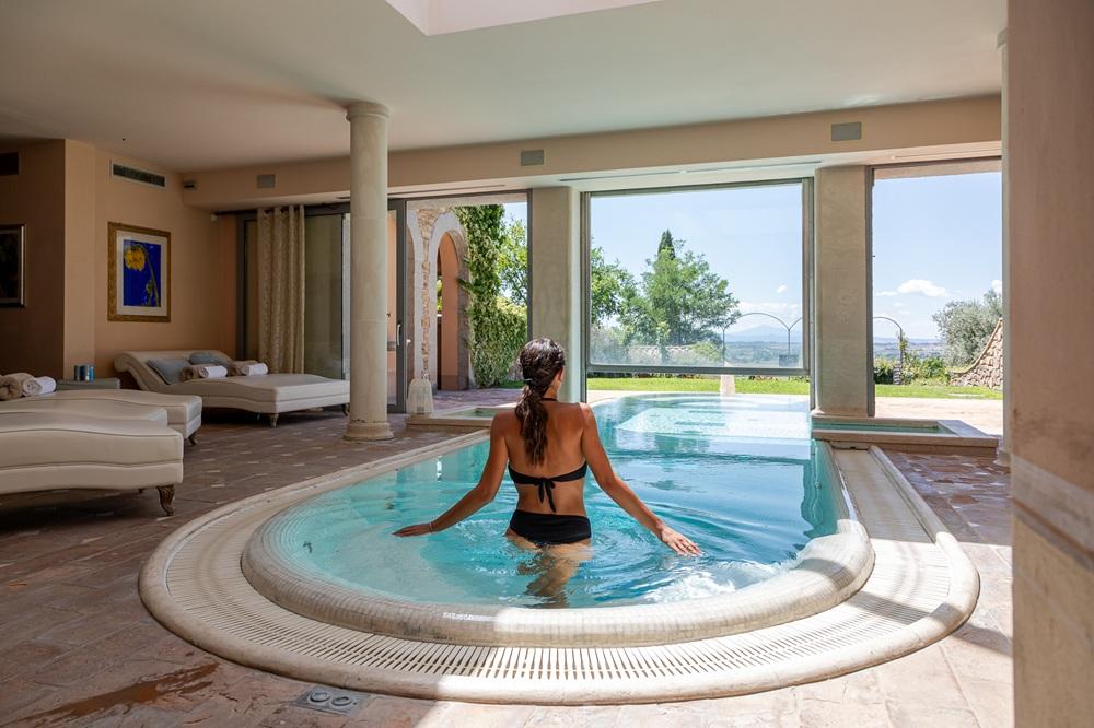 Thesan Etruscan Spa wellness sanctuary with thermal hydrotherapy and signature vinotherapy