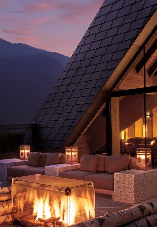 Sky Lounge Suspended Fireplace