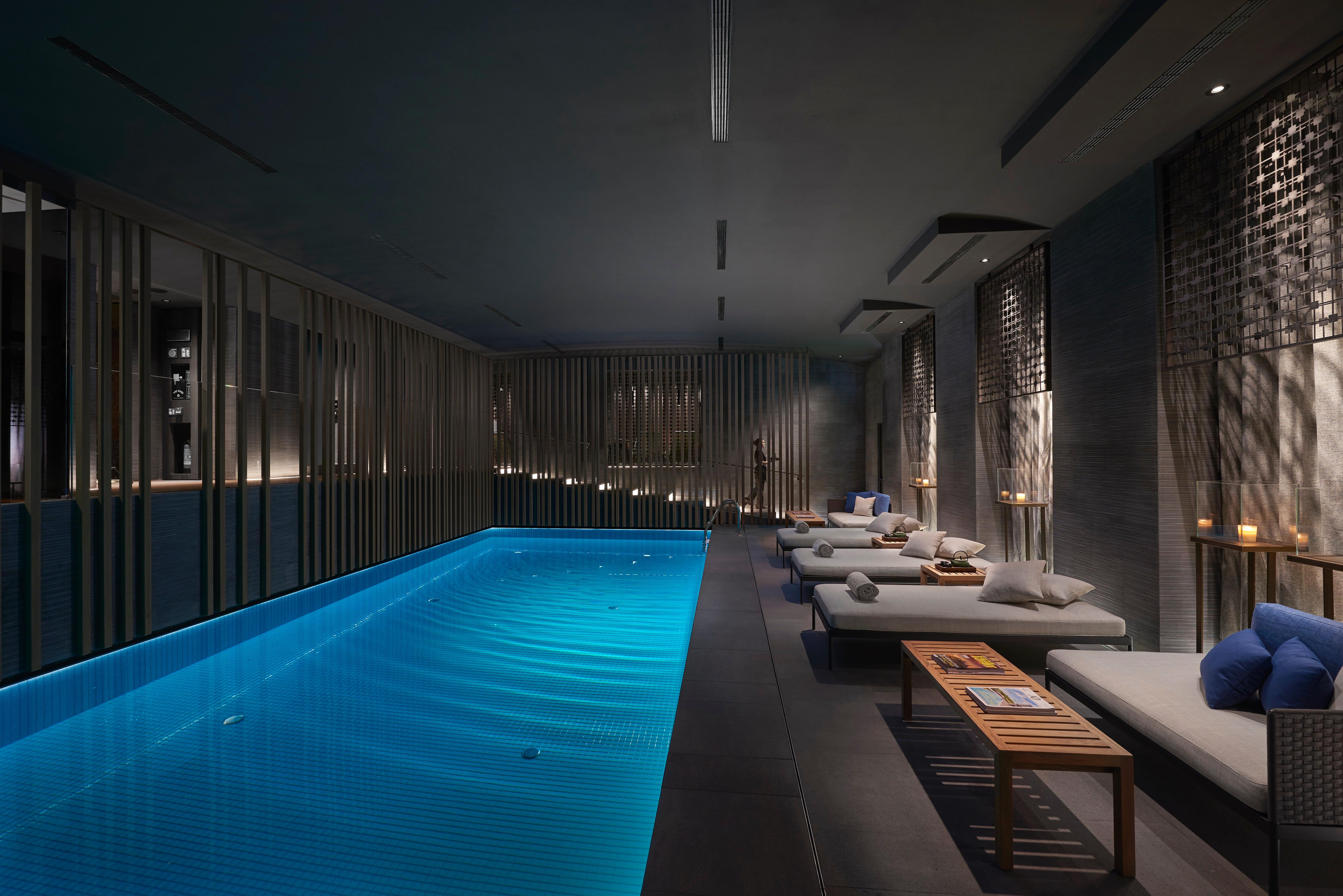 Subterranean 900 sqm Mandarin Oriental Spa featuring Milan's premier heated indoor pool