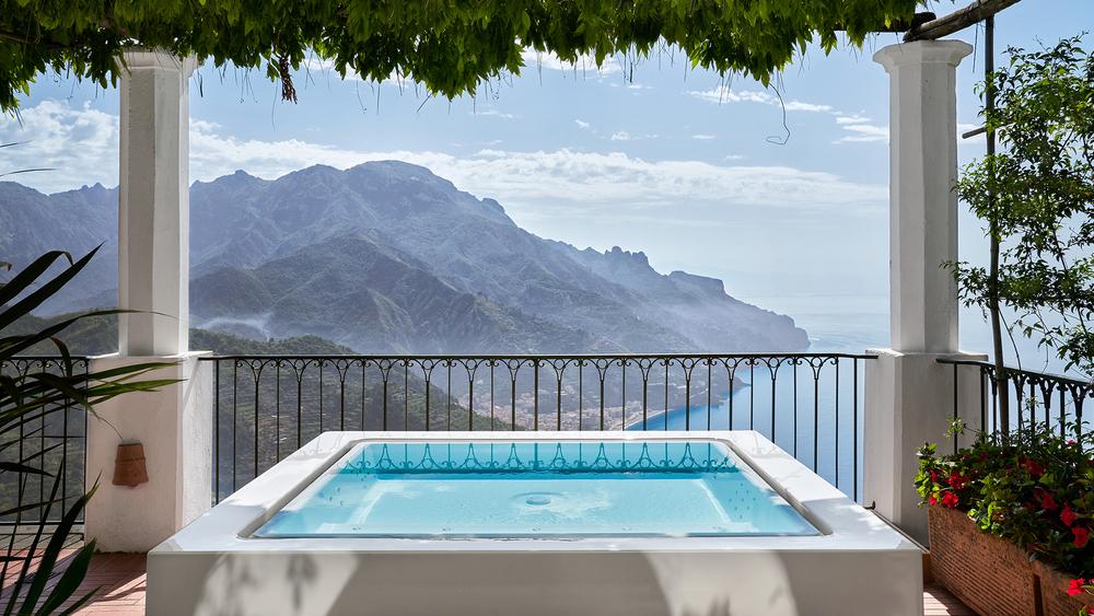 Belvedere Suite private sun terrace overlooking the Amalfi Coast