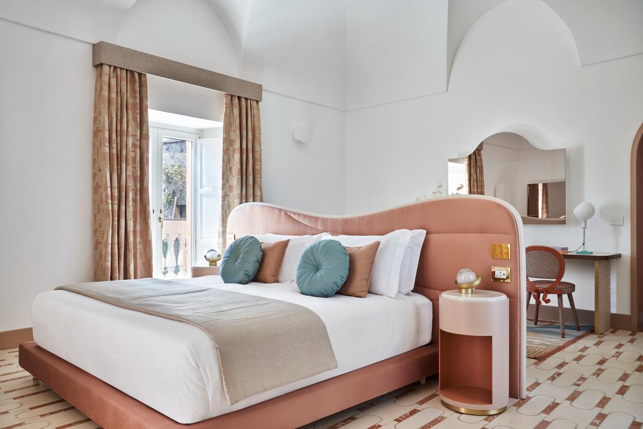 Coral Deluxe Suite with private terrace and hand-painted Vietri tiles