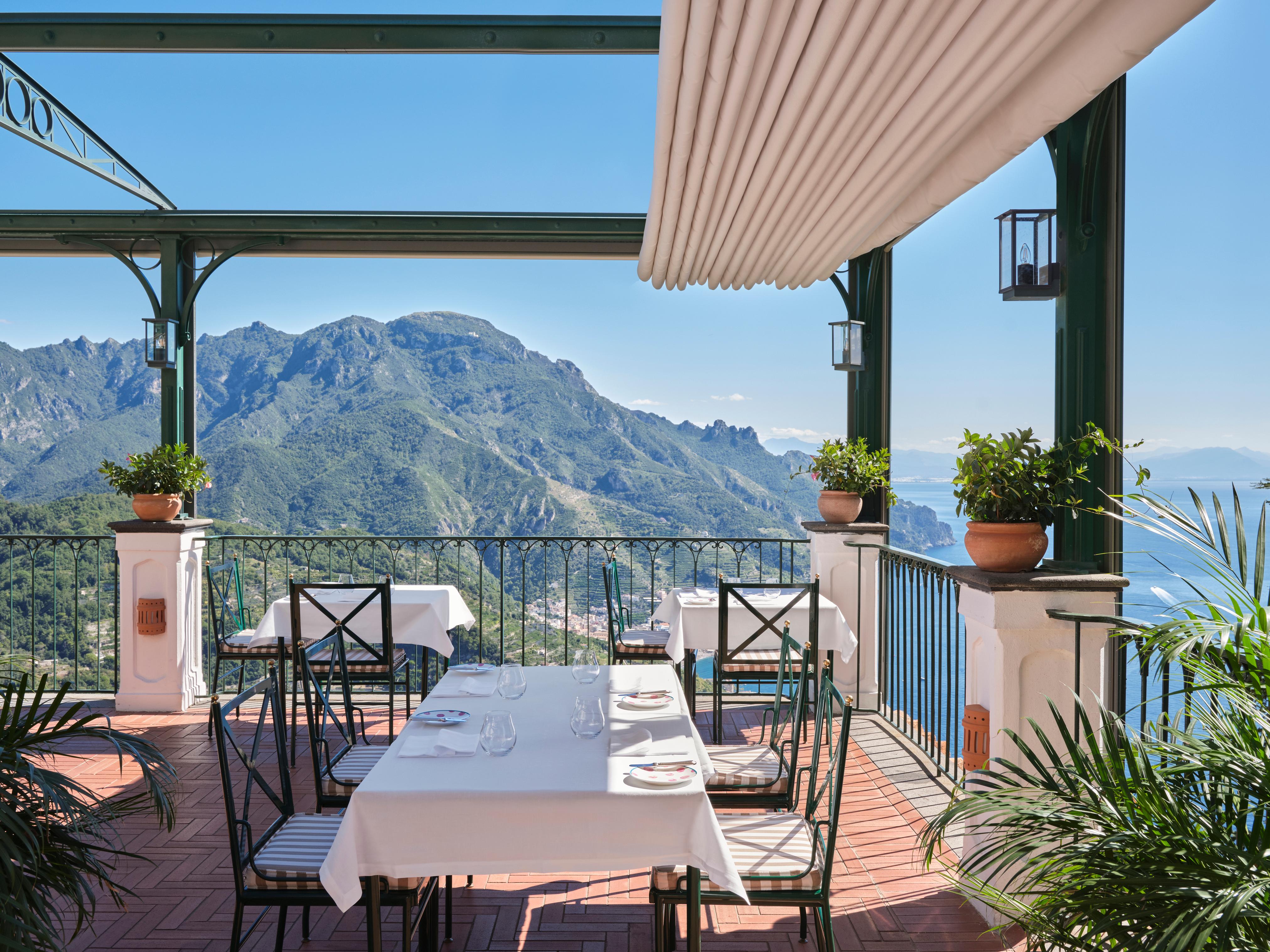Michelin-starred dining on the romantic panoramic terrace at Rossellinis