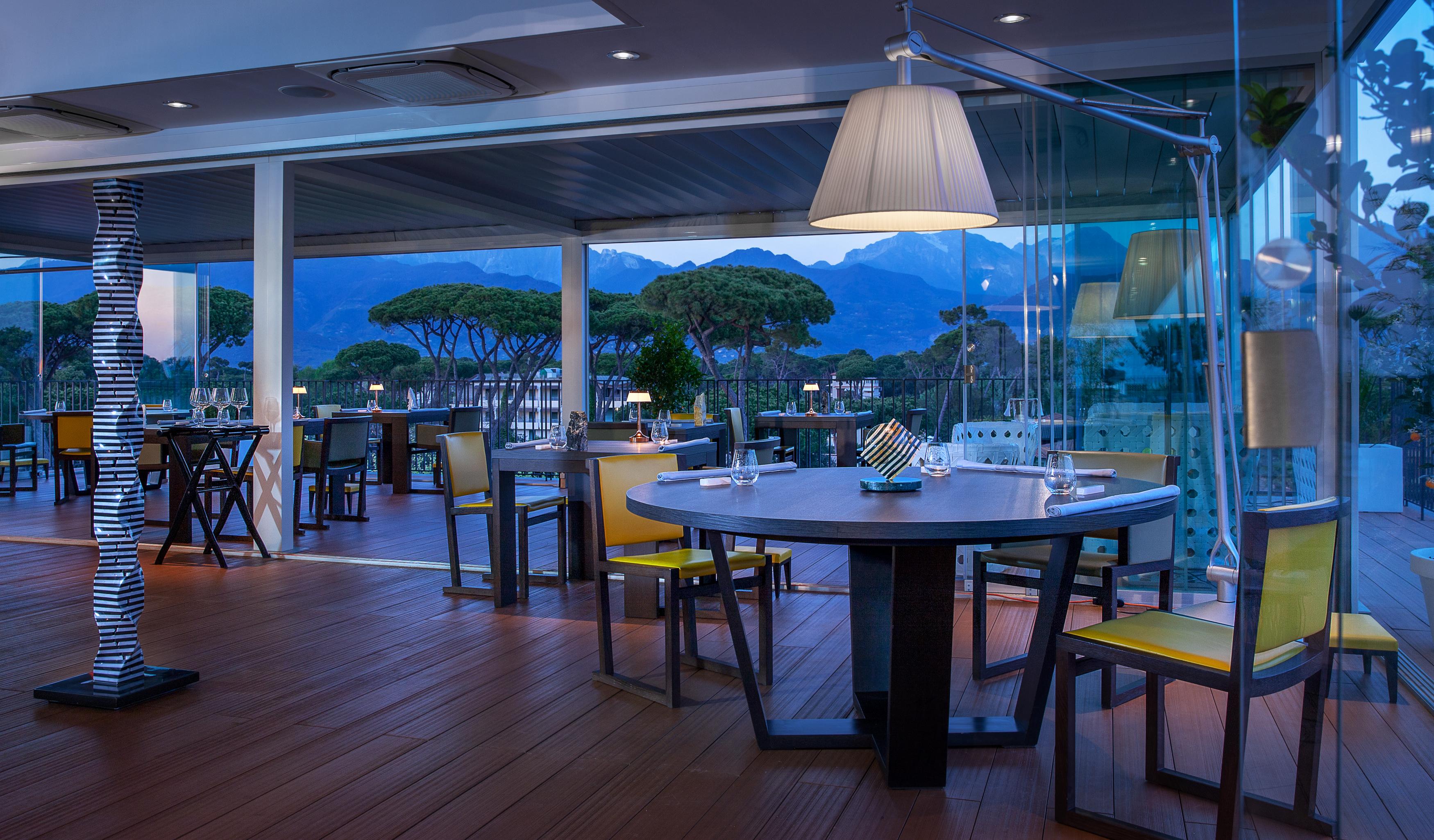 Lux Lucis Michelin-starred restaurant dining room curated by Executive Chef Valentino Cassanelli