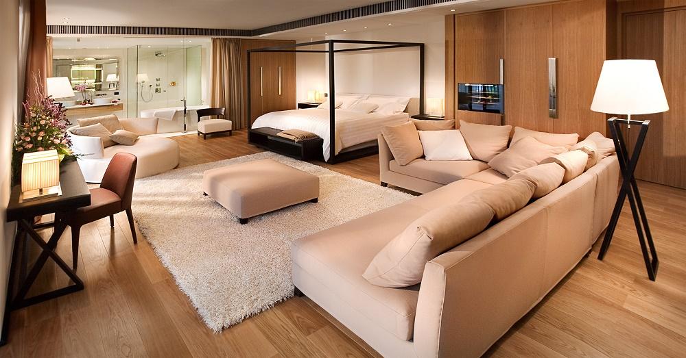 The Spatio signature open-air luxury suite with expansive private terrace and Italian designer furnishings