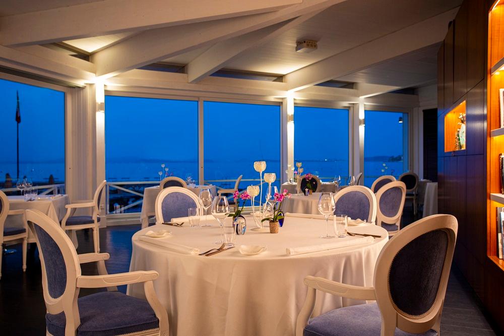Indaco one-Michelin-starred waterfront restaurant dining terrace by Chef Pasquale Palamaro