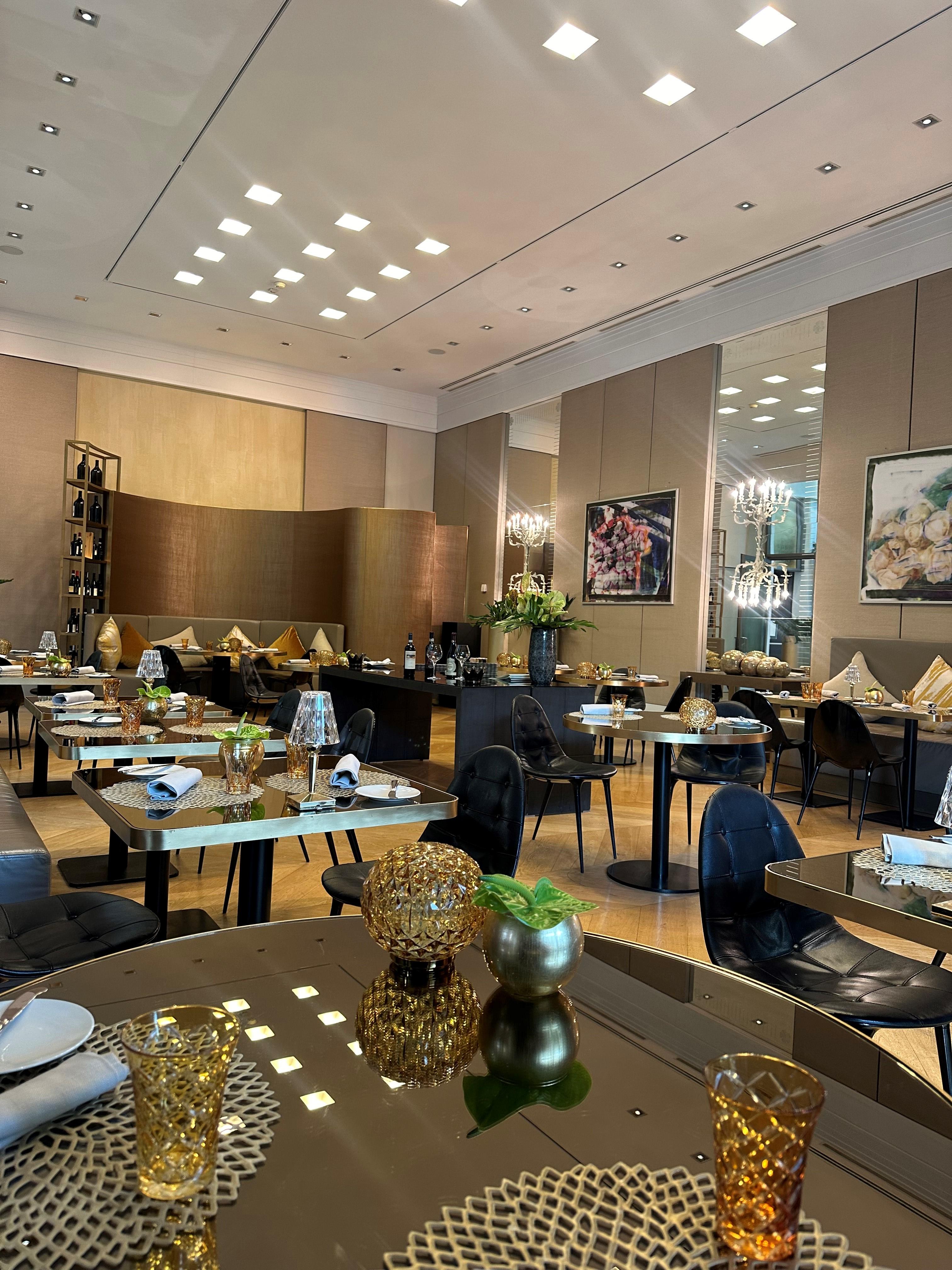Contemporary Sfizio Restaurant serving gourmet Milanese specialties