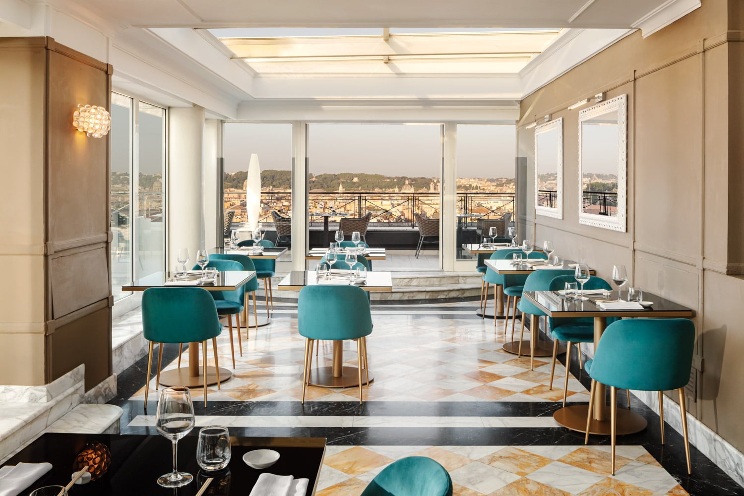 Il Vizio contemporary dining room serving Italian and sushi