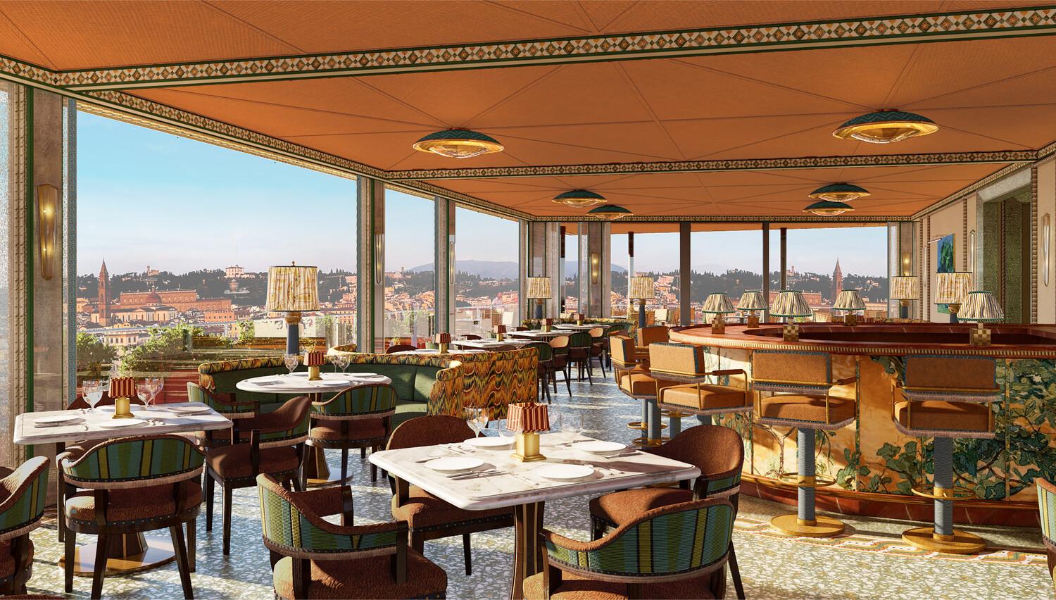 Cosimo Rooftop Bar featuring craft mixology and sunset views