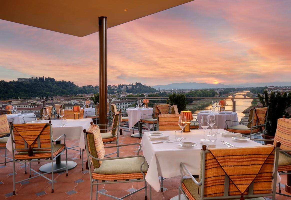 Open-air terrace dining at Cosimo Restaurant