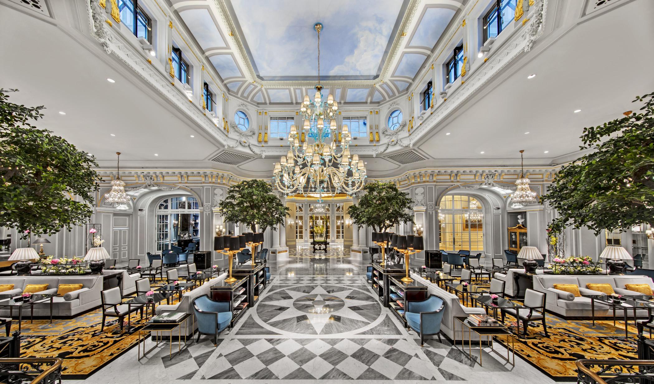 Grand lobby designed by Pierre-Yves Rochon
